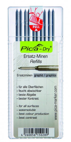 Pica DRY Minen-Set Graphit (Set Inhalt 10 Stk.)