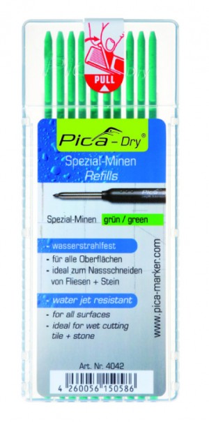 Pica DRY Minen-Set grün (Set Inhalt 10 Stk.)