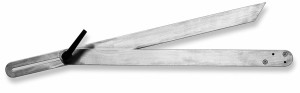 SCALA Aluminiumschmiege 600mm, mit Knebelgriff Anlegekante verlängert,Alu natur silber