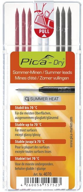 Pica Dry Ersatzminen-Set "SUMMER HEAT"