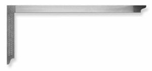 SCALA Zimmermannswinkel  700mm, m. Anreißlöcher verzinkt
Schnabelbreite wo die Löcher sind: 3,6 cm, Löcher Oval: 1 cm lang, 0,15 cm breit an der breitesten Stelle