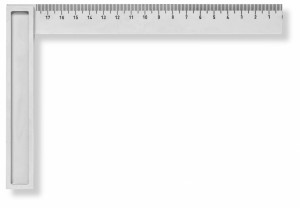 SCALA Anschlagwinkel 200x130 mm Kunst- stoff, mit Teilung