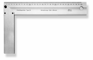 SCALA AN-Winkel 500x250mm Alu-elox. mit Maßteilung, "Made in Germany"