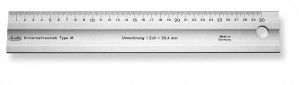 SCALA Maßstab 300mm Alu-elox. Z-Scala