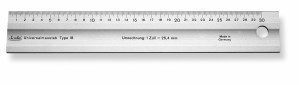 SCALA Lineal 6000mm Alu-eloxiert mit Fase. 50 x 5 mm