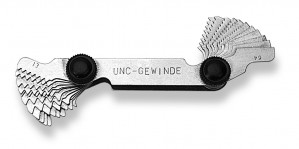 SCALA Gewindeschablone 22Blatt, UNC 60° St. 4-64 Gang, Flankenwinkel 60°