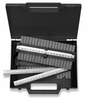 SCALA Profilmeister 40cm,2x20cm im Koffer mit Stellw. für Rundungen,Nadeln rstfr.