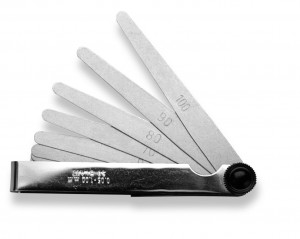 SCALA Fühlerlehre 13Blatt blank 2-35/1000 Zoll 100mm