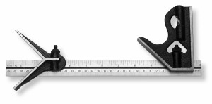 SCALA Kombi-Winkelmesser 300mm vernickelt einfachesHöhen-,Tiefen-,Winkelmessgerät