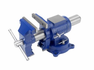 IRWIN Werkstatt-Universal-Schraubstock mit Amboss, Drehplatte, 5” / 125mm