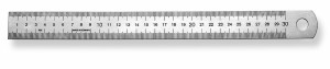 SCALA Maßstab 300 x 25 x 1mm rostfrei-gehärtet Teilung mm-1/2mm, Maßzahl in mm angegeb.