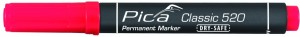 Pica Permanentmarker 1-4mm, Rundspitze, rot