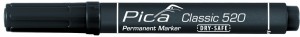 Pica Permanentmarker 1-4mm, Rundspitze, schwarz