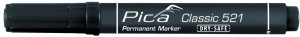Pica Permanentmarker 2-6mm, Keilspitze, schwarz