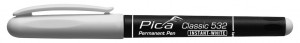 Pica Permanentmarker INSTANT WHITHE, Rundspitze 1-2mm