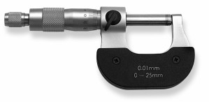 SCALA B-Meßschraube 75-100mm Linkshänder Abl. 1/100mm, DIN 863, HM-Messfl.