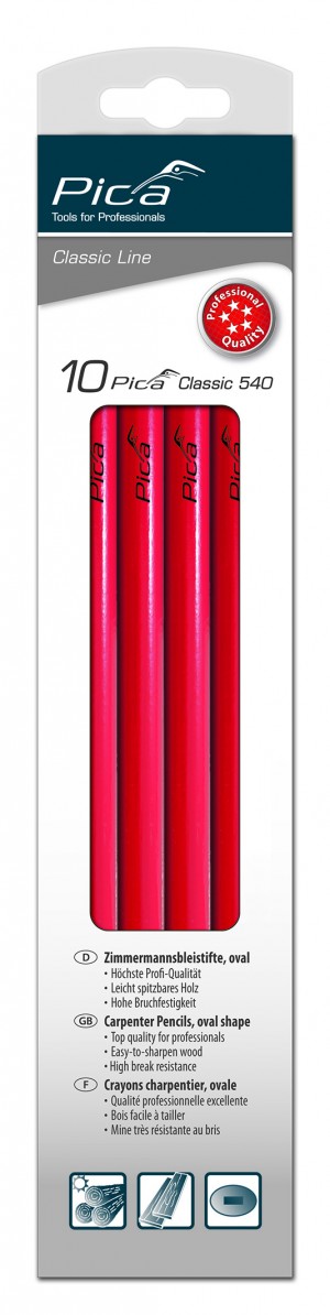 Pica Zimmermannstift, 30cm, 10er-Schachtel