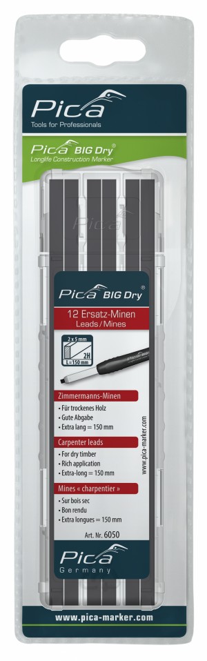 Pica BIG DRY Minen-Set Zimmermann 2H - SB-Version