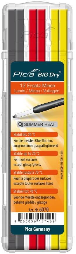 Pica BIG-Dry Ersatzminen-Set "SUMMER HEAT"