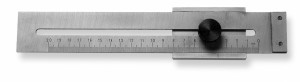 SCALA Streichmaß 300mm  rostfrei Ablesung 1 mm, flach