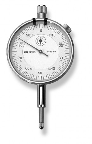 SCALA Meßuhr MB 50mm / Geh.80mm / 0,01mm /Öse, mit Öse rückseitig