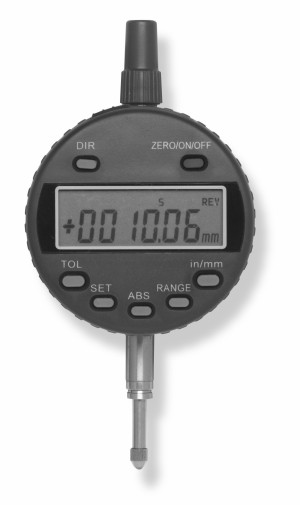 SCALA Digital-Meßuhr 0-25 mm, Abl. 0,01mm RS232, geh.Einspannschaft 8H7
