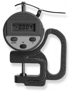 SCALA Dig.Dickenmesser MB25mm / 15mm / eckig Abl. 0,01mm/0,001", Messfl. tellerförmig