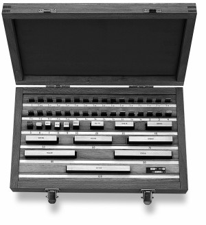 SCALA Parallelendmaßsatz  32 tlg. Gen.Kl. 2 Abstufung von 1.0 - 50mm,i. Holzkassette