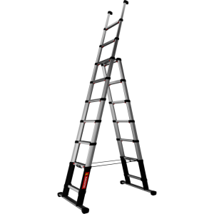 Teleskop-Kombileiter Telesteps CombiLine 3,0 Meter Stufen 8 + 2 eingeschoben 0,79 Meter Breite 0,75 MEter 

