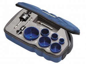 IRWIN Bi-Metall Lochsägenset 600L: 22, 29, 35, 44, 51, 64mm, Halter 10504535 & 10504536, Pilotbohrer