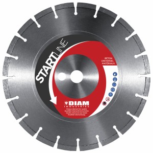 DIAM DIAMANTTRENNSCHEIBE Ø350/25.4 BETON -  Bordsteine, Stahlbeton, Mauerziegel, Beton, Trockenschnitt  o