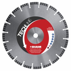 DIAM DIAMANTTRENNSCHEIBE Ø180/22.23 BETON -  Stahlbeton, Universalmauerwerk, Trockenschnitt - Turbo-Segme