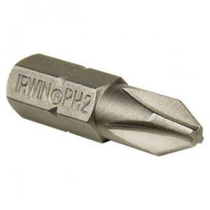 IRWIN Phillips, Bits Phillips Ph2 - 1/4”/25mm - 2 Stck.   1 Pkg. = 2 Stk.