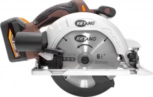 KEYANG Akku-Handkreissäge 165mm, Schnitttiefe 57mm, 18V 2x4,0Ah  4000 U/min