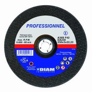 DIAM SCHLEIFSCHEIBE STAHL Ø230 x 3,2 x 22.23 / VE 25 Stk. / Preis per Stück