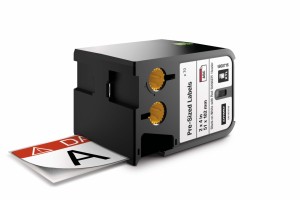 DYMO XTL Sicherheitsetikett, Vinyl, 70 Stück auf Trägerband 51mm x 102mm, schwarz auf weiß mit roten Kopf & Aufdruck "Danger" (XTL500)