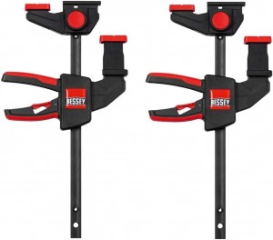 BESSEY Einhand-Tischzwingen-Set EZR15-6 (1 Set = 2x EZR15-6) Spannweite 150 mm/Ausladung 60 mm (ersetzt EZR15-6SET)