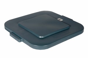 RUBBERMAID Deckel mit Schnappverschluss für Brute Container Eckig, Farbe Grau