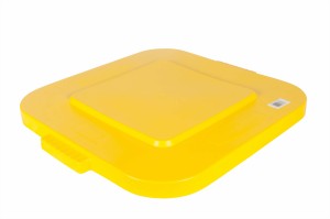 RUBBERMAID Deckel mit Schnappverschluss für Brute Container Eckig, Farbe Gelb