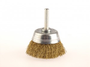LESSMANN Flächenbürsten mit 6 mm Schaft Drm 50 mm Messingdraht MES gew. 0,20 mm

