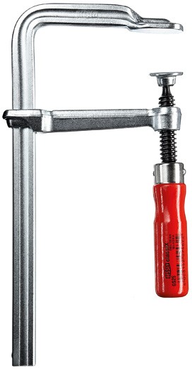 BESSEY Ganzstahl-Schraubzwinge classiX GS30 mit Holzgriff
Spannweite 300 mm/Ausladung 140 mm