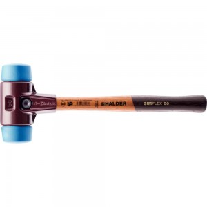 HALDER Simplex-Schonhammer mit Stahlgussgehäuse u. hochwertigem Holzstiel ø 50 mm
TPE-soft, blau beidseitig, weich, abriebfrei/Länge 350 mm/Kopfbreite 135 mm/Gewicht 1.070 g