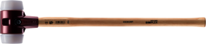 SIMPLEX Vorschlaghammer Superplastik beidseitig mit Tempergussgehäuse und Hickorystiel DRM 125 mm