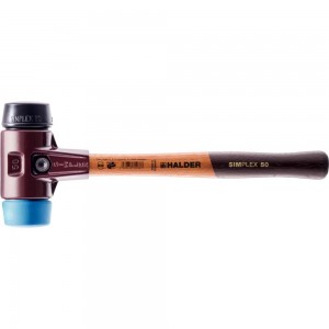 SIMPLEX-SCHONHAMMER TPE-soft,blau/Gummi schwarz D: 60mm