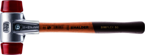 SIMPLEX-SCHONHAMMER  ALU
Plastik, rot beidseitig