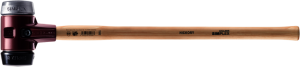 HALDER SIMPLEX-Vorschlaghammer
 mit Stahlgussgehäuse und Holzstiel, 
Ø 80 / Stiel 700 mm
 Gummikomposition / Weichmetall