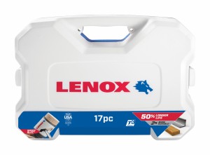 LENOX Bi-Metall SPEED SLOT Lochsägensätze 17 tlg. Elektriker-Lochsägen-Satz: 19, 22, 29, 35, 44, 51, 64, 68, 76, 92, 105, 121mm, Halter: 2L, 5L, 2 x 4321 Pilotbohrer, 1 x 56PD Pilotbohrer