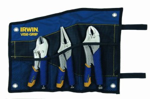 IRWIN Gripzangen - Sätze 3 Stck. Fast Release - (10WR, 9LN, 7R) Rolltasche