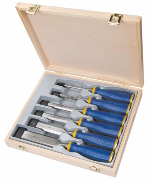 IRWIN Stechbeitel-Stemmeisen MS500 Sätze MS500, 6 Stck., 6, 10, 15, 25, 20, 35mm, Holzkiste