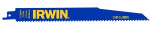 IRWIN Bi-Metall-Säbelsägeblätter für Abrissarbeiten 966R 225mm 6TPI, Abrissarbeiten   1 Pkg. = 5 Stk.